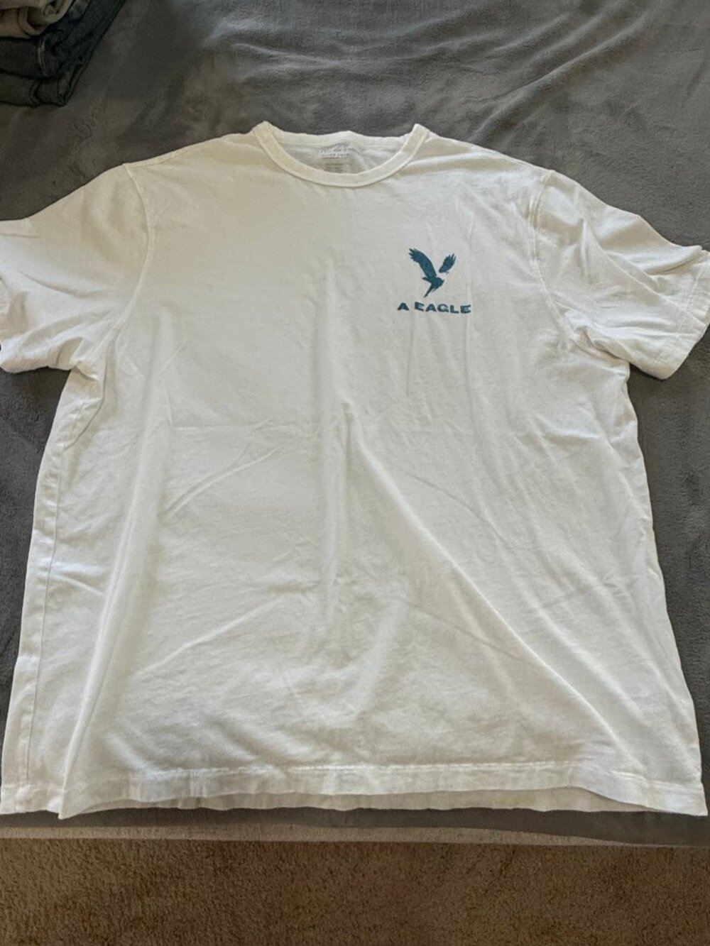 Men's White T-Shirt American Eagle, Size XXL